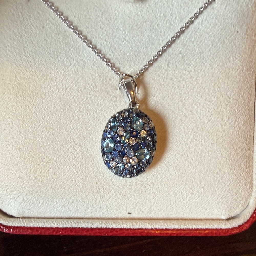 Dazzling Blue and Silver Necklace